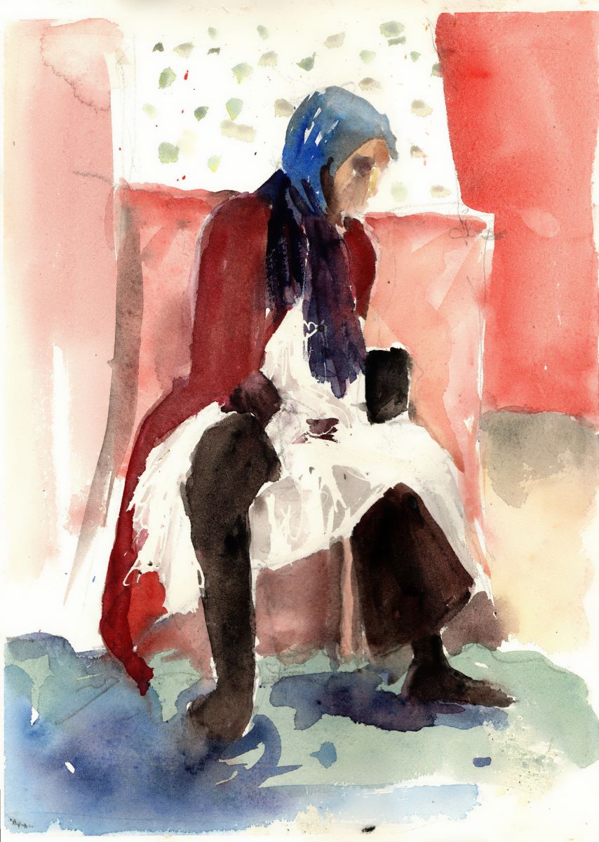 Figure in red, 2022