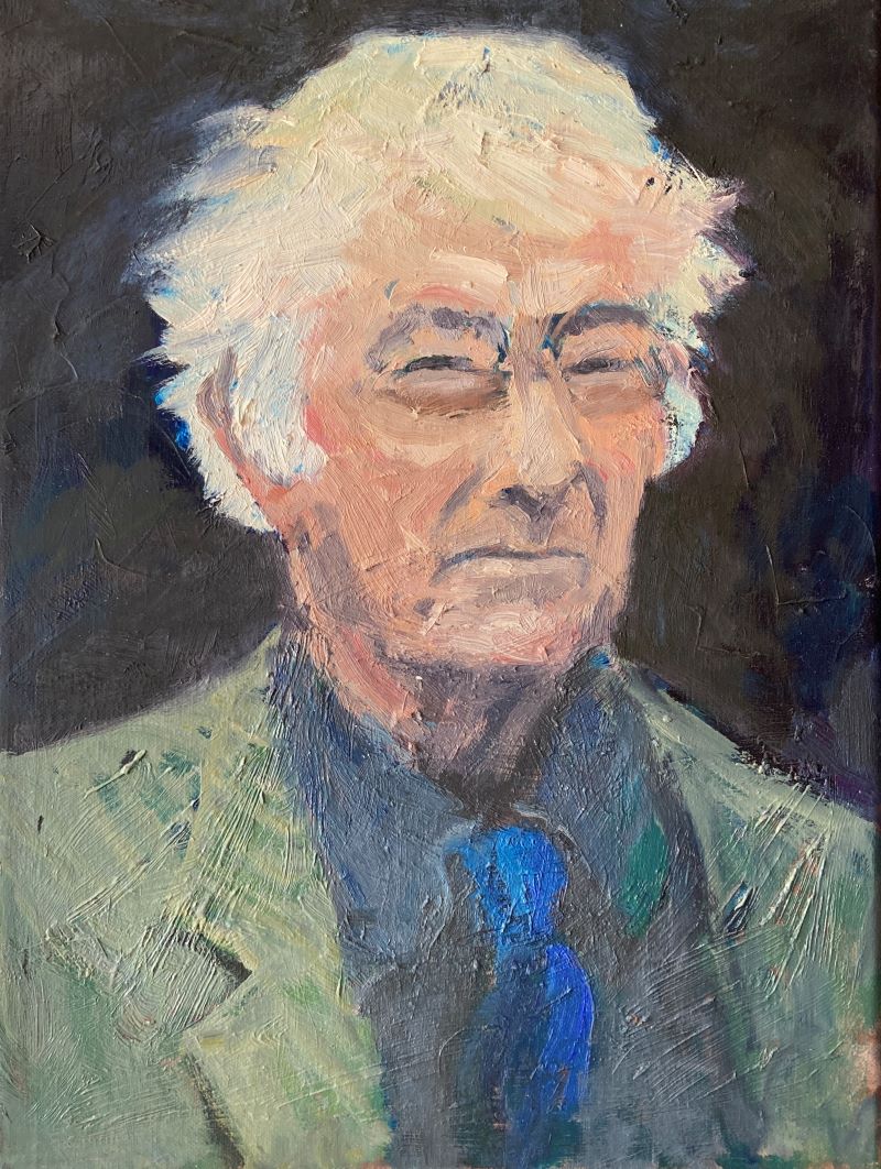 Seamus Heaney, painting by Mary Adam